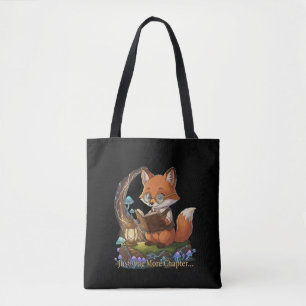 Bolso De Tela Librero Zorro Adorable "Solo Un Capítulo Más" Capr