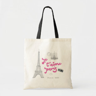 Bolso De Tela Libro de amor de París de época