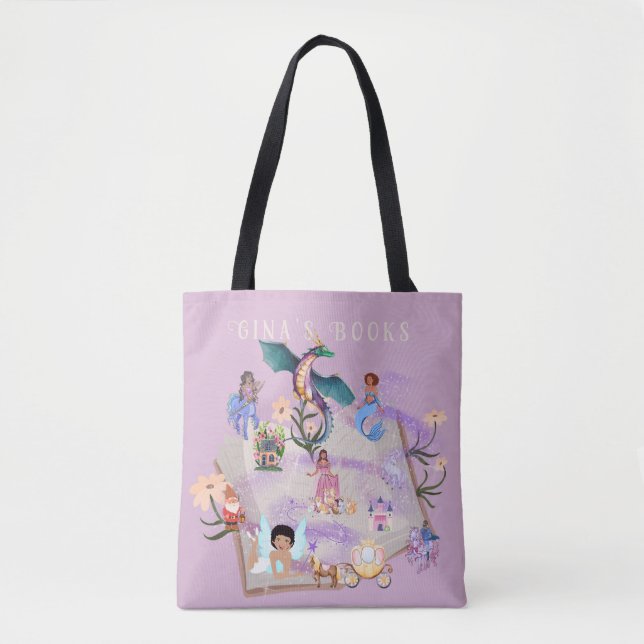 Bolso De Tela Libro de historias personalizado (Anverso)