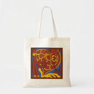 Bolso De Tela Libro De Kells Celtic Knot Pájaro Medieval