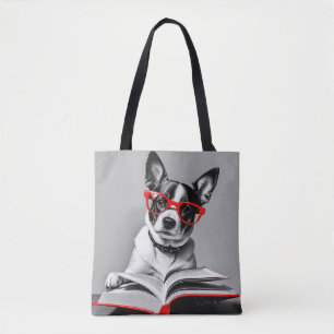 Bolso De Tela Libro de lectura de perros