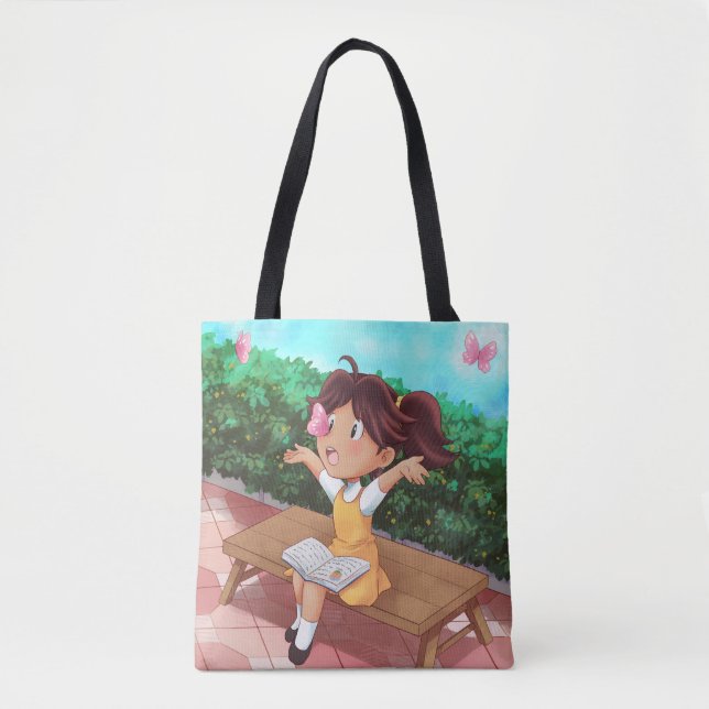 Bolso De Tela Libro de mariposas (Anverso)