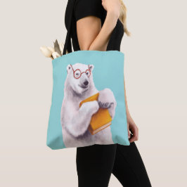 Bolso De Tela Libro de oso polar Lover Nerdy