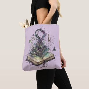Bolso De Tela Libro de Sombras Brujería Pagana Wicca Halloween
