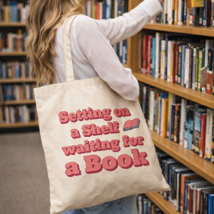 Bolso De Tela Libro literario Regalo de libro Cita de amante de 
