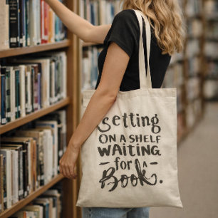 Bolso De Tela Libro literario Regalo de libro Cita de amante de 