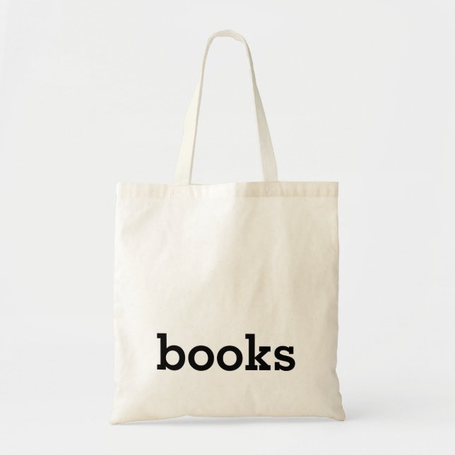 Bolso De Tela Libro moderno de la diversión de los libros (Frente)