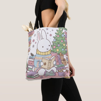 Bolso De Tela Libro Personalizado Conejito Bonito Navidad Pastel