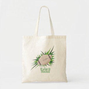 Bolso De Tela Libro Tote Bag de la Biblioteca del Personalizado 