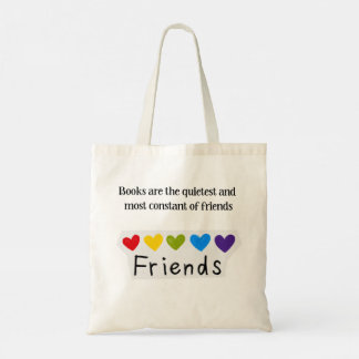 Bolso De Tela Libros Amigos Constantes Más Silenciosos Typ