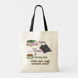Bolso De Tela Libros, charcutería y té