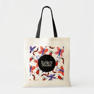 Bolso De Tela Libros de Biblioteca Personalizados de Insectos pa