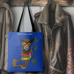 Bolso De Tela Libros De Búho Cute