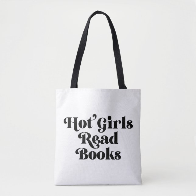 Bolso De Tela Libros de lectura de Chicas calientes (Anverso)