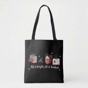 Bolso De Tela Libros de Navidad Amante de los Libros Lectores Fi