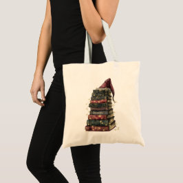 Bolso De Tela Libros de Navidad con nombre personalizado