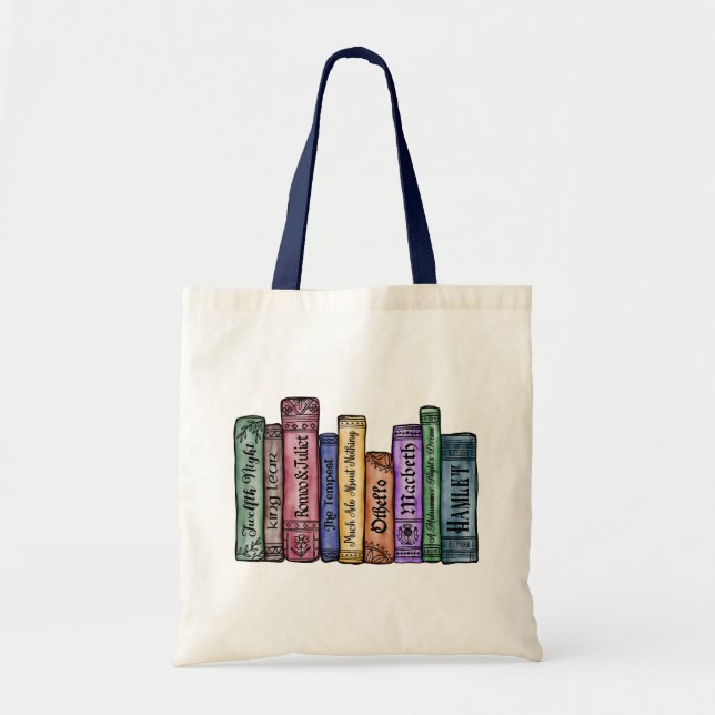 Bolso De Tela Libros de Shakespeare No. 1 (Frente)