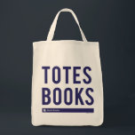 Bolso De Tela Libros de totes<br><div class="desc">Este tote de "Libros de Totes" en realidad tote libros. Nos encanta un buen juego de palabras.</div>