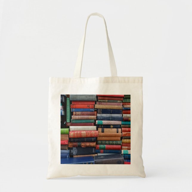 Bolso De Tela Libros leer libros antiguos de amor (Frente)