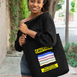 Bolso De Tela Libros prohibidos multicolores