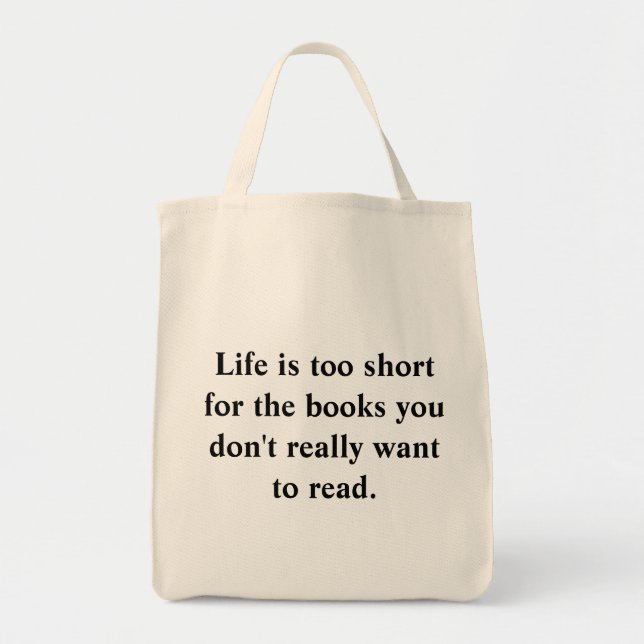 Bolso De Tela Libros que no quieres leer (Frente)