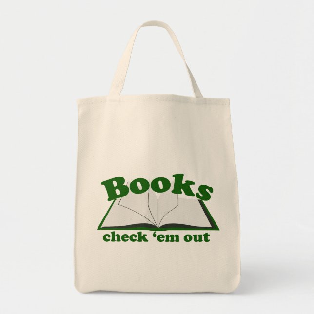 Bolso De Tela Libros Revisarlos (Frente)