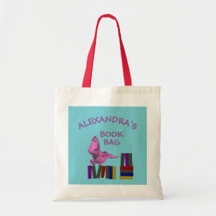 Bolso De Tela Libros rosados lindos del dragón