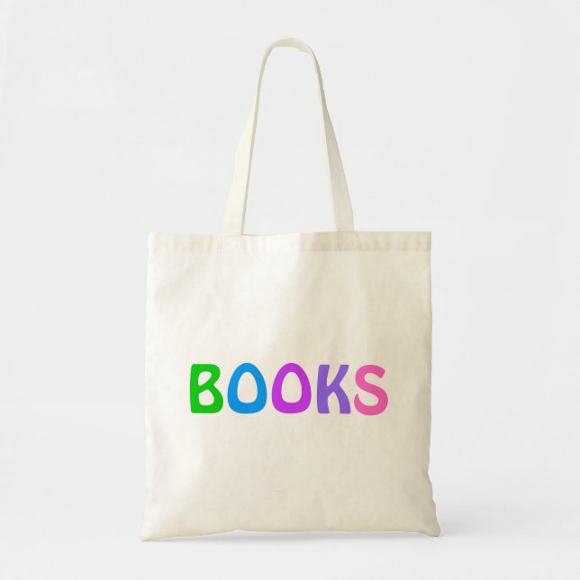 Bolso De Tela LIBROS Tote Bag (Frente)