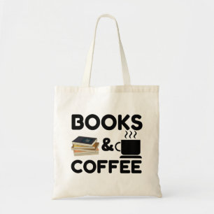 Bolso De Tela Libros Y Café