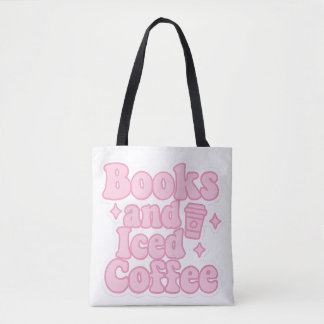 Bolso De Tela Libros y café helado