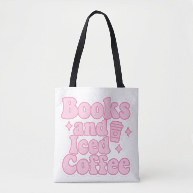 Bolso De Tela Libros y café helado (Anverso)