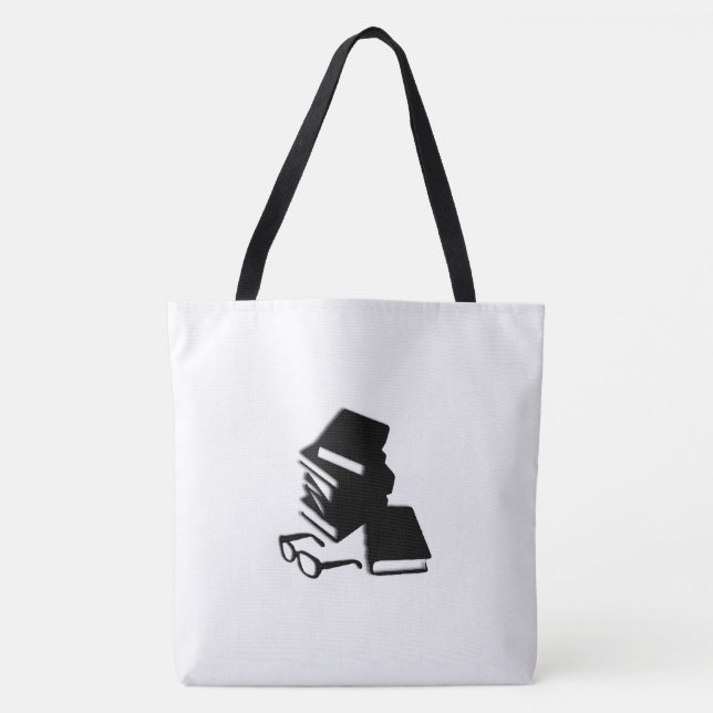 Bolso De Tela Libros y gafas (Anverso)