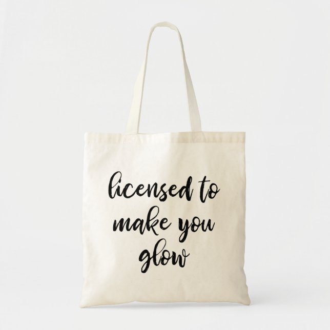 Bolso De Tela Licensed Esthetician Tote Bag (Frente)