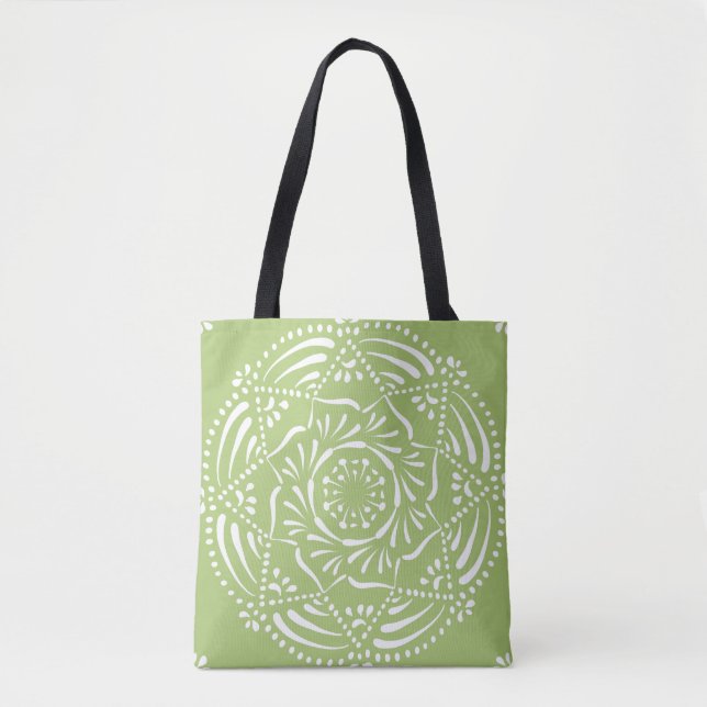 Bolso De Tela Lichen Mandala (Anverso)
