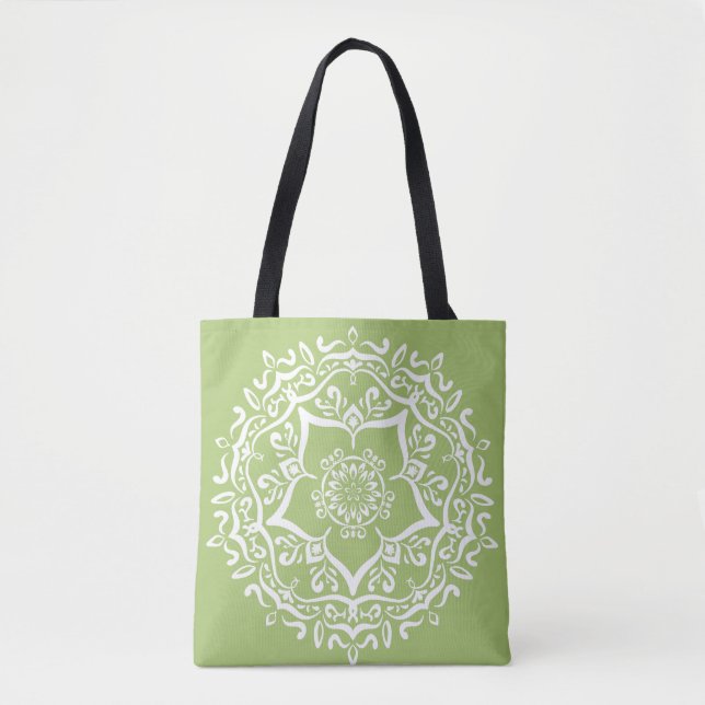 Bolso De Tela Lichen Mandala (Anverso)