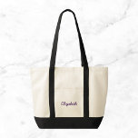 Bolso De Tela Lienzo de nombres personalizado<br><div class="desc">Lleva tus pertenencias con estilo con este bolso de tela de nombre personalizado. Diseñado tanto para su durabilidad como para su encanto, es lo suficientemente espacioso como para albergar sus necesidades diarias, ya sea que se dirija a la oficina, al gimnasio o al mercado de agricultores. Personalizar con cualquier nombre,...</div>