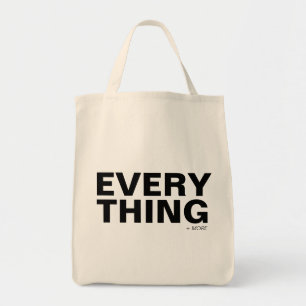 Bolso De Tela Lienzo de tipografía moderna Todo y más