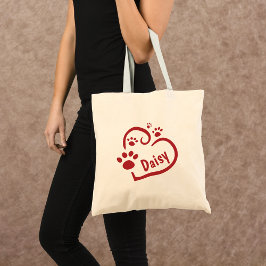 Bolso De Tela Lienzo personalizado de impresión de tonos rojos y