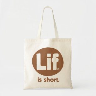 Bolso De Tela Lif. Is Short. Rustic.