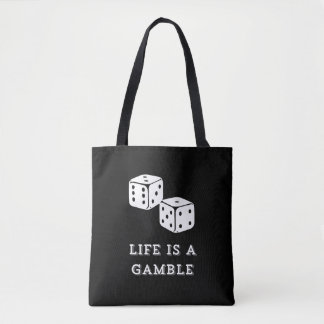 Bolso De Tela Life is a Gamble