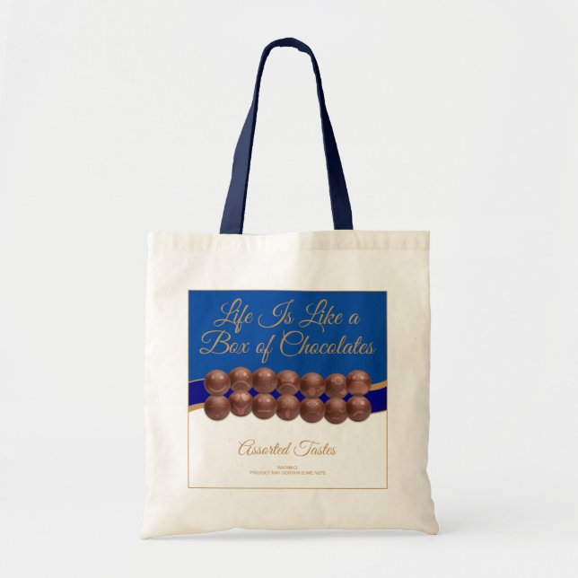 Bolso De Tela Life Is Like a Box of Chocolates (Frente)