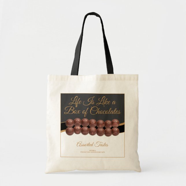 Bolso De Tela Life Is Like a Box of Chocolates (Frente)