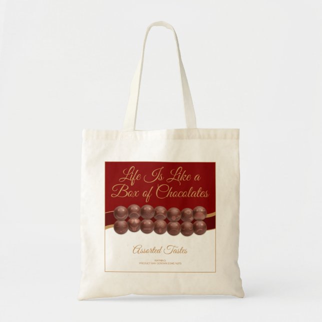 Bolso De Tela Life Is Like a Box of Chocolates (Frente)