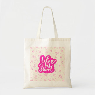 Bolso De Tela Life Is Sweet Tote Bag 