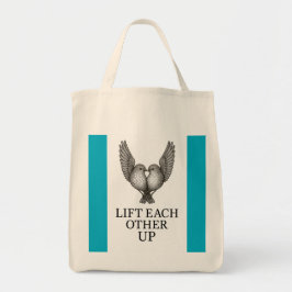 Bolso De Tela "Lift Each Other Up" Birds. Tote Bag