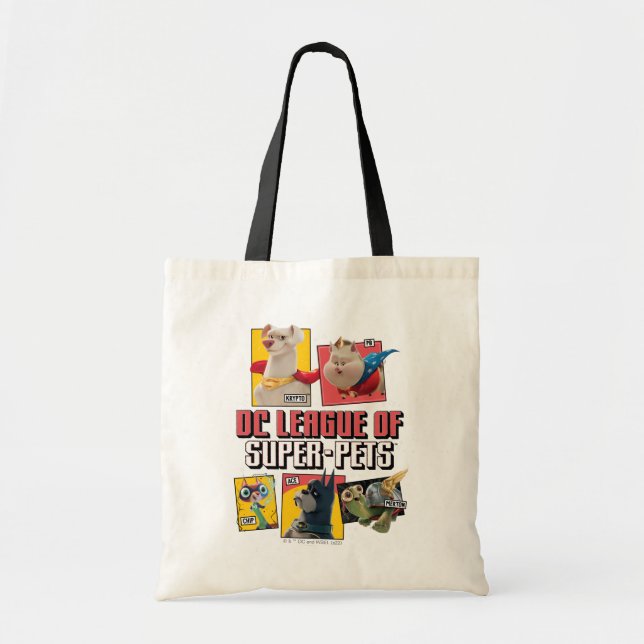 Bolso De Tela Liga DC de SuperMascotas (Frente)