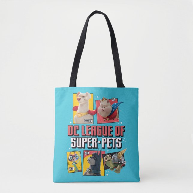 Bolso De Tela Liga DC de SuperMascotas (Anverso)