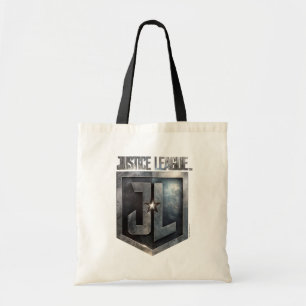 Bolso De Tela Liga de la Justicia Escudo JL metálico