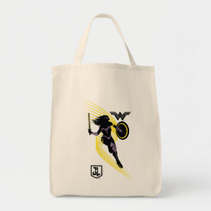Bolso De Tela Liga de la Justicia   Icono de silueta de mujer ma