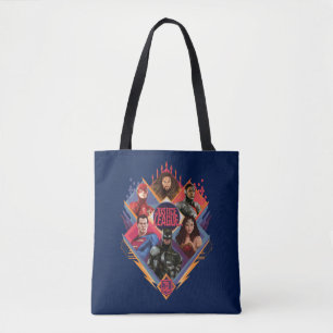 Bolso De Tela Liga de la Justicia Insignia del grupo Diamond H